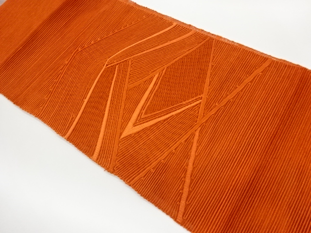 JAPANESE NAGOYA OBI FOR SUMMER / WOVEN DIAGONAL STRIPE